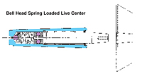 Bell Head Spring Loaded Live Center