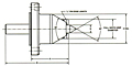 Flange Mount Drivers - Dimensional Drawing